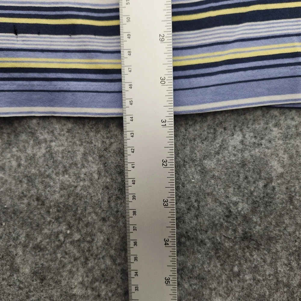 Polo Golf Ralph Lauren Men's Short Sleeve Shirt Size XL Pima Cotton Blue Striped